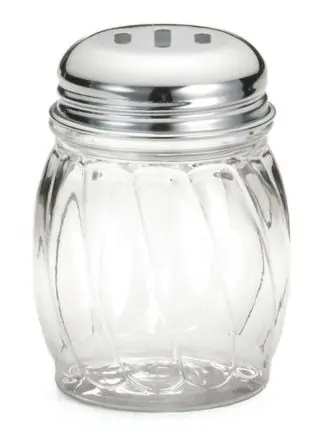 Tablecraft Cheese Shaker Clear Stainless Steel | Holds 6oz for Pizza & Spices - view 2