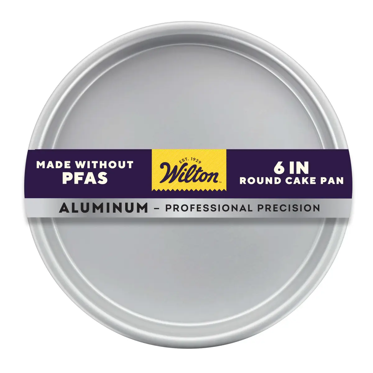 Wilton Aluminum Round Cake Pan 6 in (15.24 cm) | Even-Heating, Rust-Resistant for Small Cakes - main product image