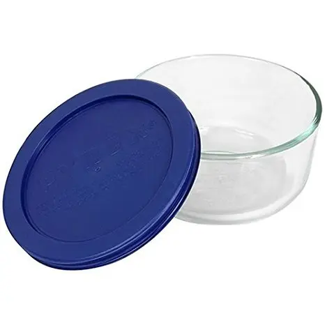 Pyrex Simply Store 2-Cup Round Glass Food Storage Dish with Lid | Microwave Safe, BPA-Free, 0.65L (2 Fl Oz) - view 4