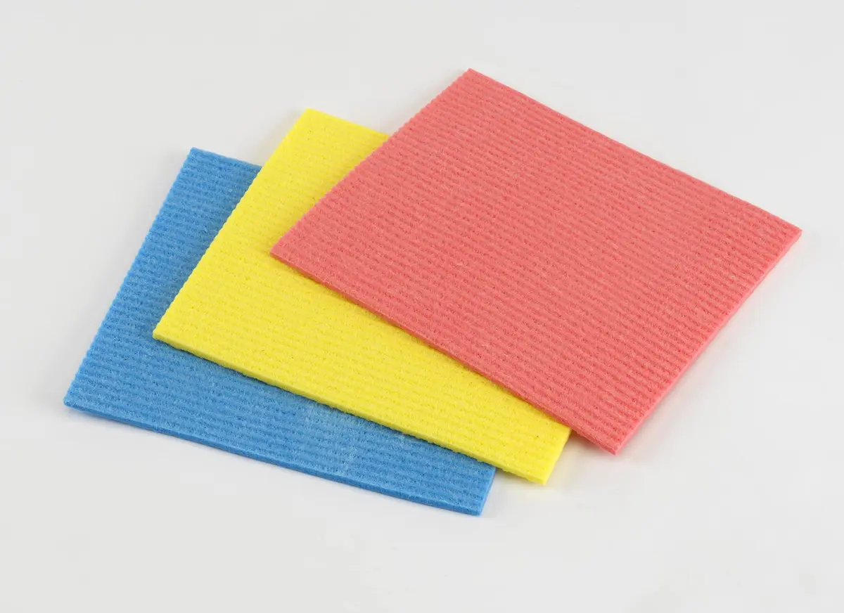 Casabella Cellulose Sponge Cloths Set of 3 | All-Purpose Reusable Cleaning Wipes, 8 x 7-Inch - view 2