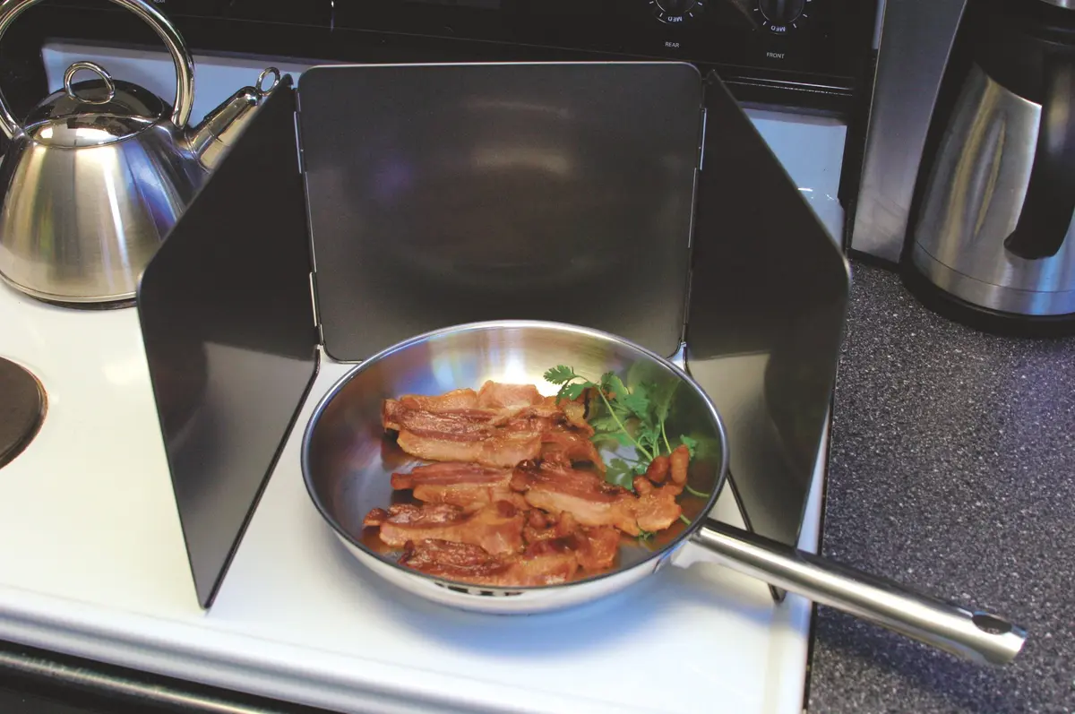 Norpro Nonstick 3 Sided Splatter Guard 10in x 9in | Effective Kitchen Shield - view 4