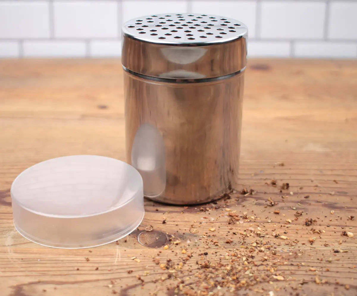 RSVP International Endurance Kitchen Shaker Collection 11 oz Stainless Steel | Compact & Airtight - view 3
