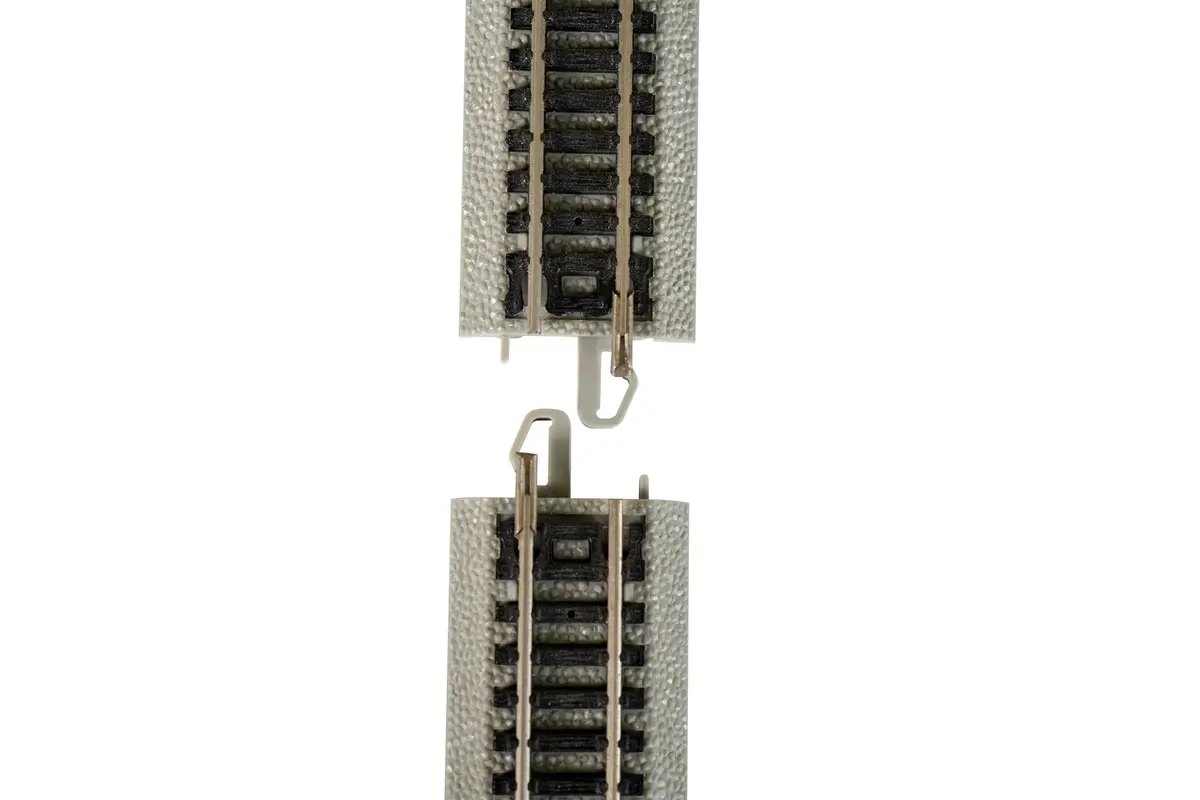 Bachmann Trains E-Z Track Remote Turnout - Right N Scale | Nickel Silver Rail with Grey Roadbed (1-Pack) - view 3