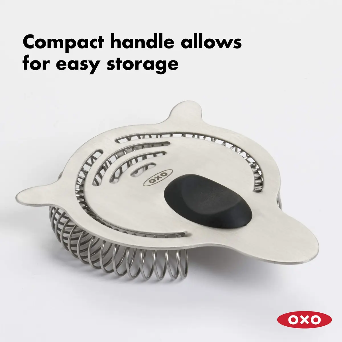 OXO Steel Cocktail Strainer | Fits Shakers & Glasses, Stainless Steel, Dishwasher Safe - view 5
