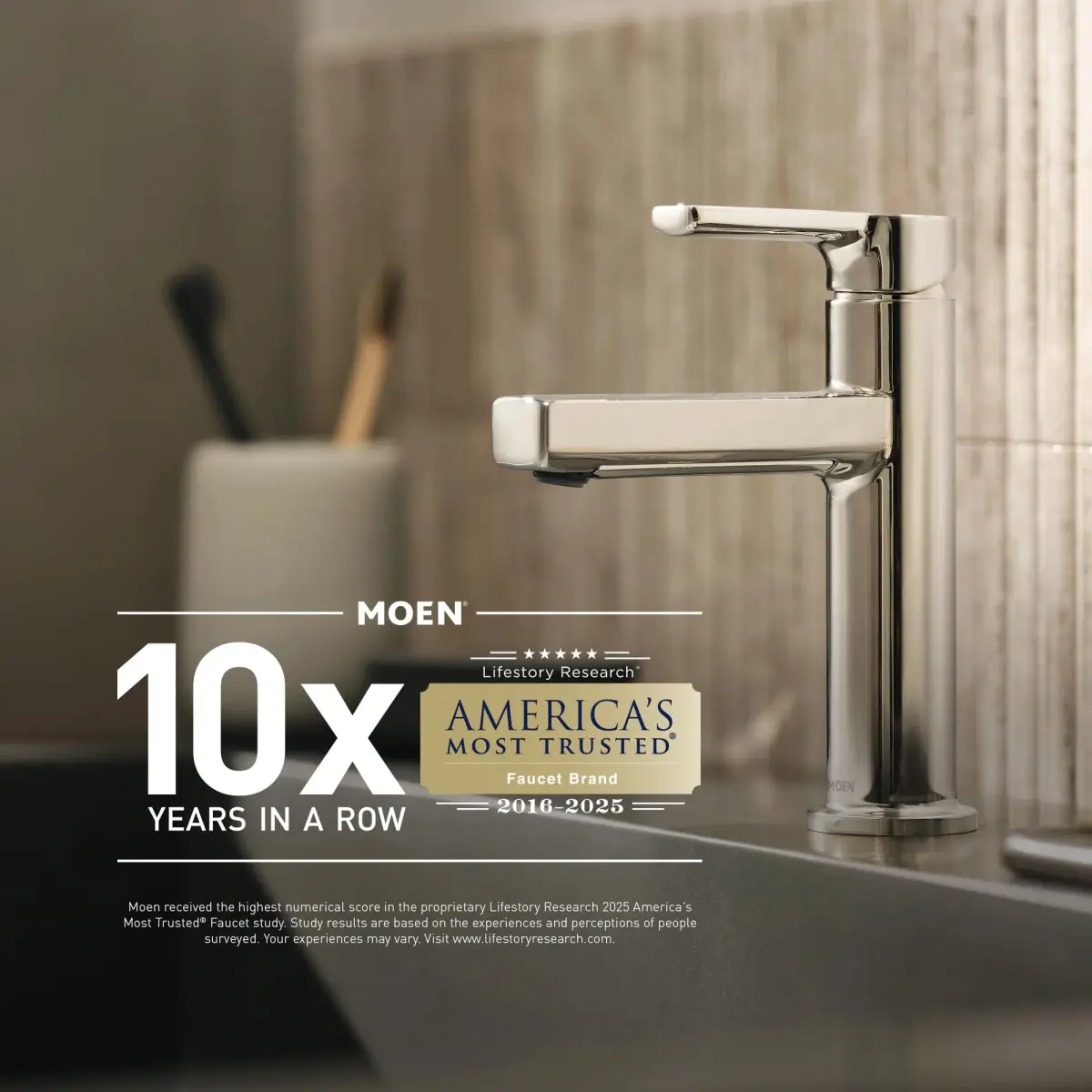 Moen Preston Polished Chrome Hand-Towel Ring | 17.8 cm (7 Inch) Wall Mounted Holder - view 7