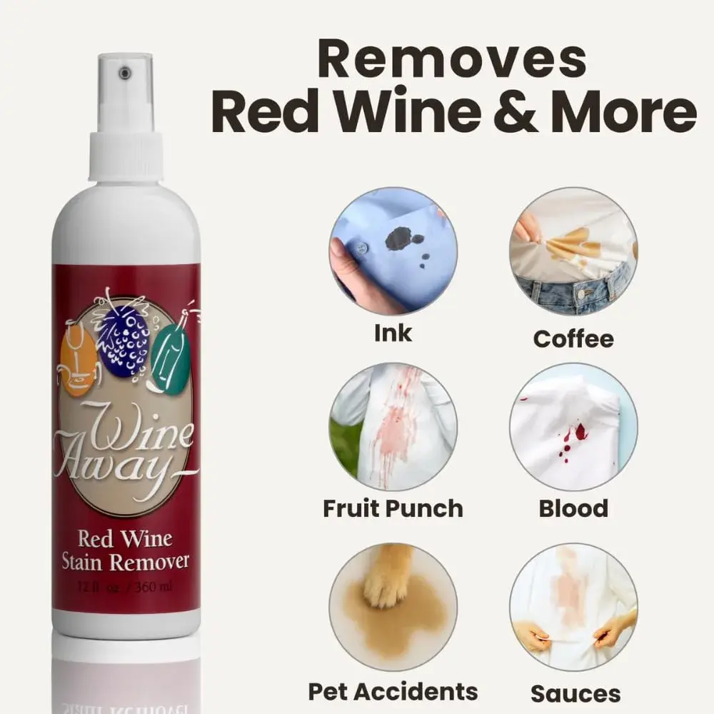 Wine Away Red Wine Stain Remover 355ml (12 Fl Oz) | Proven Effectiveness for All Fabric Stains - view 3