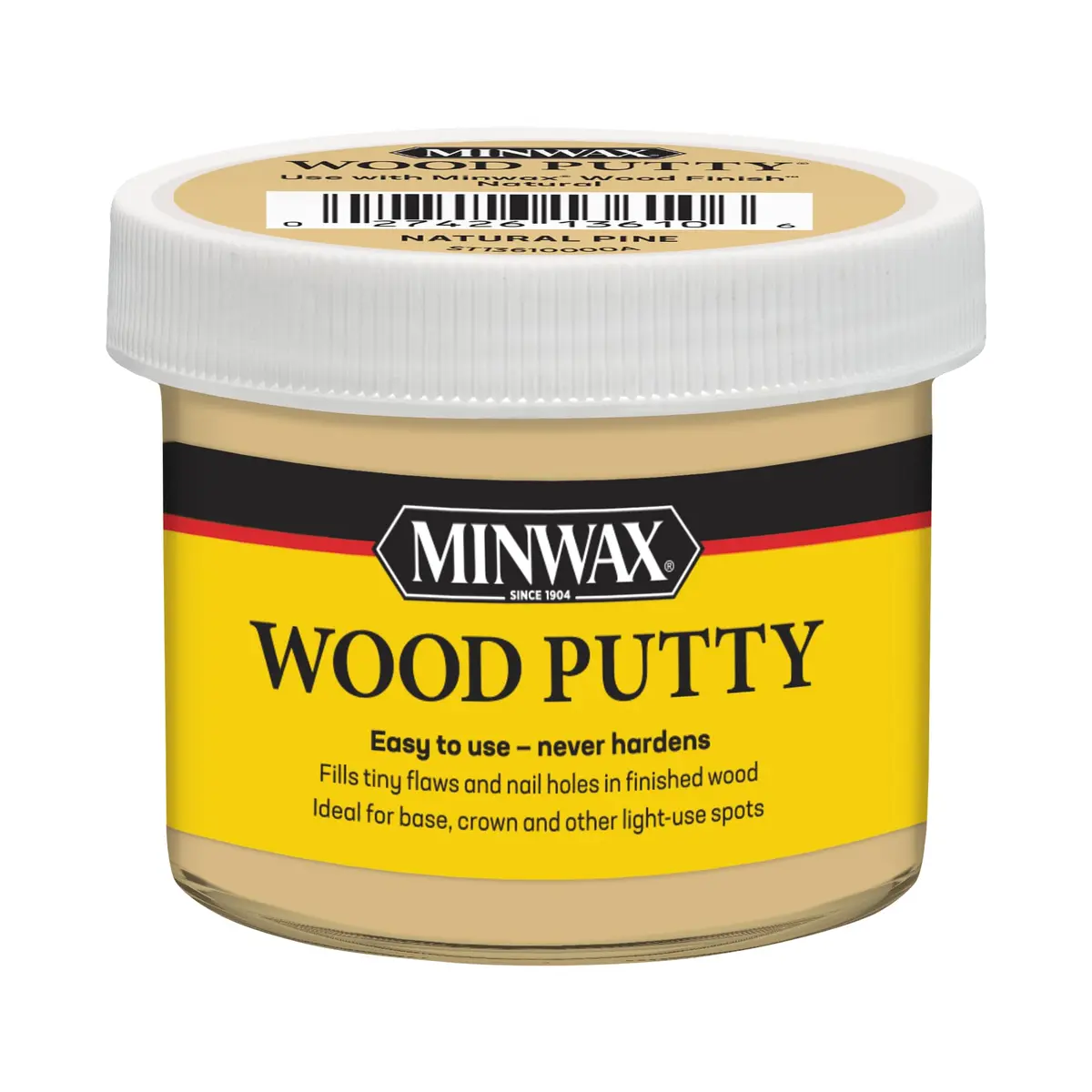 Minwax Natural Pine Wood Putty 100g (3.5oz) | Repairs Scratches, Gouges & Nail Holes - main product image