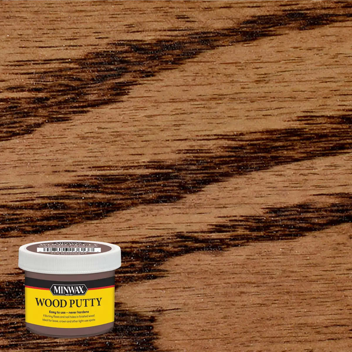 Minwax Wood Putty, Red Mahogany, 3.75 oz. | Non-Hardening Wood Filler for Minor Repairs - view 2
