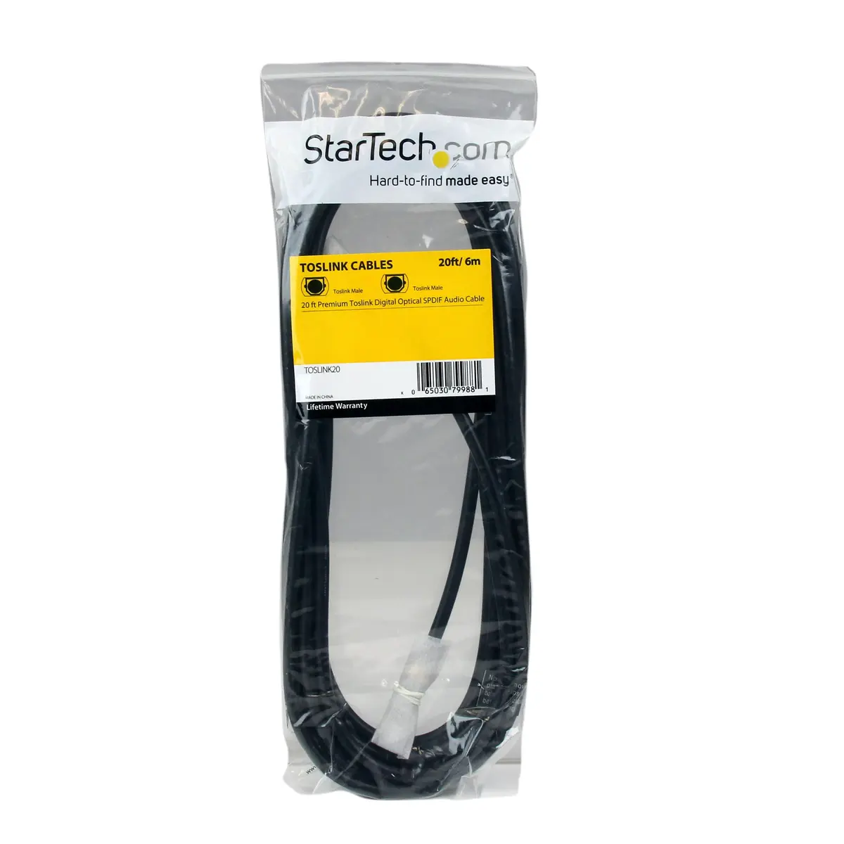 StarTech.com 20ft (6.1m) Premium Toslink Optical Audio Cable | High Resolution SPDIF Digital Audio - view 4