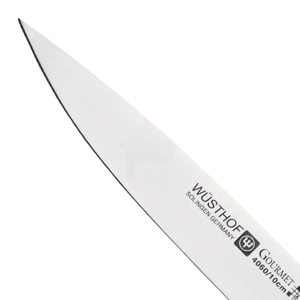 Wüsthof W-4060/10 4-Inch Paring Knife | High Carbon Stainless Steel, Black Handle - view 4