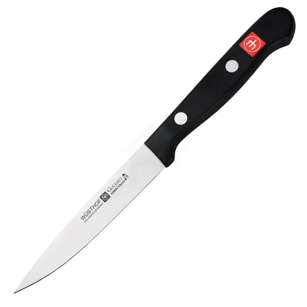 Wüsthof W-4060/10 4-Inch Paring Knife | High Carbon Stainless Steel, Black Handle - main product image