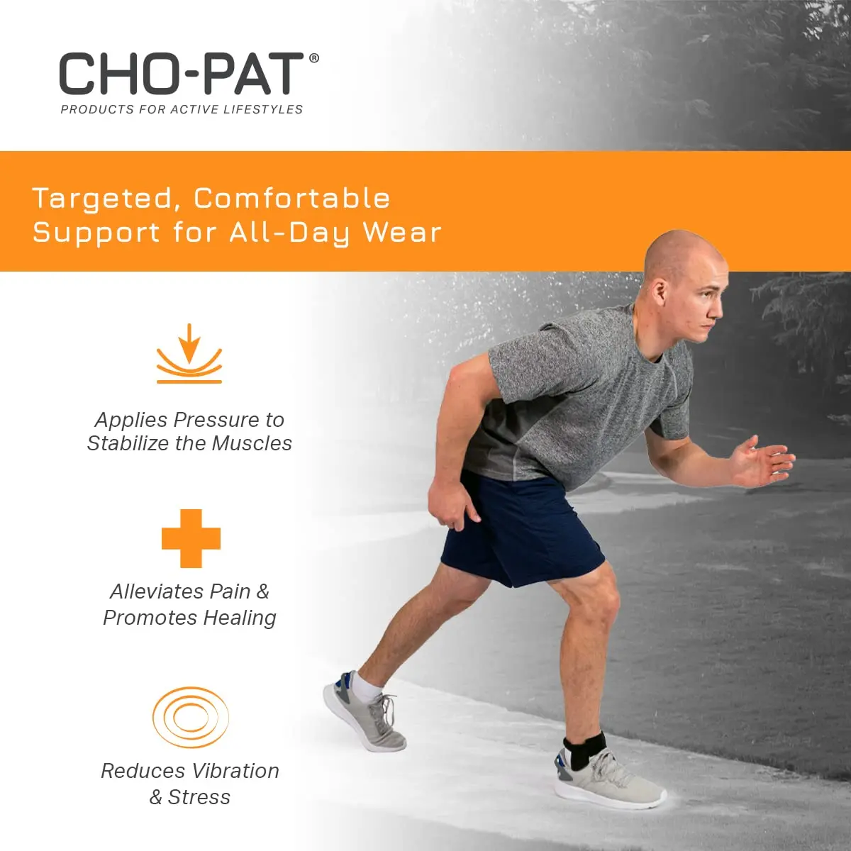 Cho-Pat Achilles Tendon Strap Large | Tendonitis Support Brace for Achilles Relief - view 4