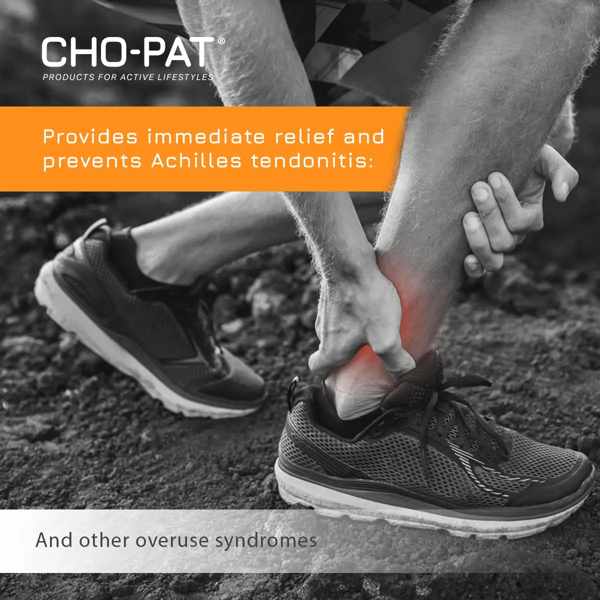 Cho-Pat Achilles Tendon Strap Large | Tendonitis Support Brace for Achilles Relief - view 5