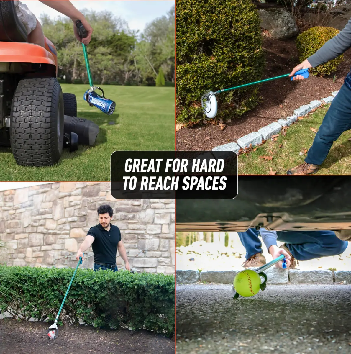 UNGER 36" Nifty Nabber Reacher with Built-in Magnet & Ergonomic Grip | Lightweight Aluminum Pole for High & Low Reach - view 8