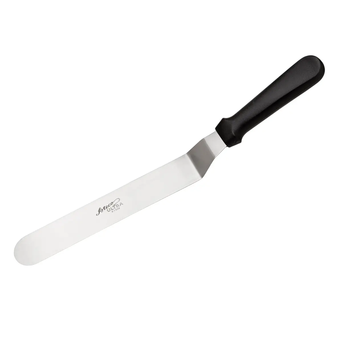 Ateco Ultra Offset Spatula 24.7cm (9.75-Inch) Stainless Steel Blade, Black Plastic Handle | Professional Baking Tool - main product image