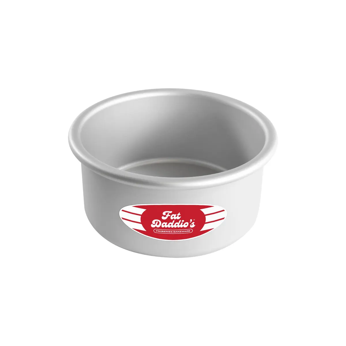 Fat Daddio's PRD-63 Anodized Aluminum Round Cake Pan, 6 x 3 inch | Even Heating & Durable Bakeware - main product image
