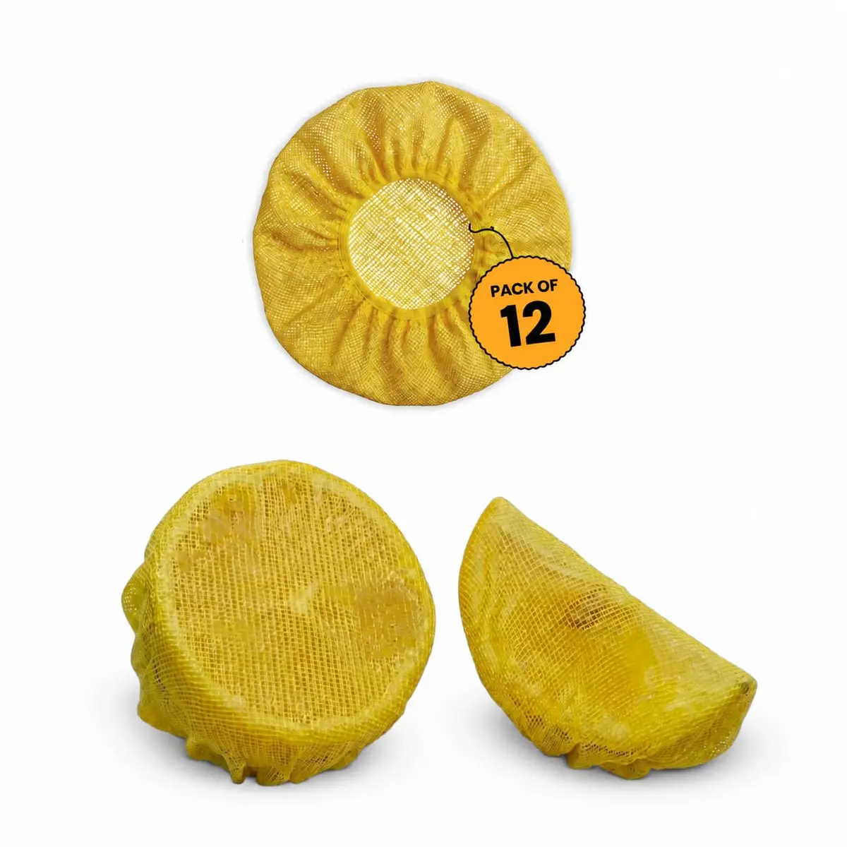 Regency Wraps Lemon Wedge Cotton Wraps | Seed-Free, Elastic Top, 12 Pack - main product image
