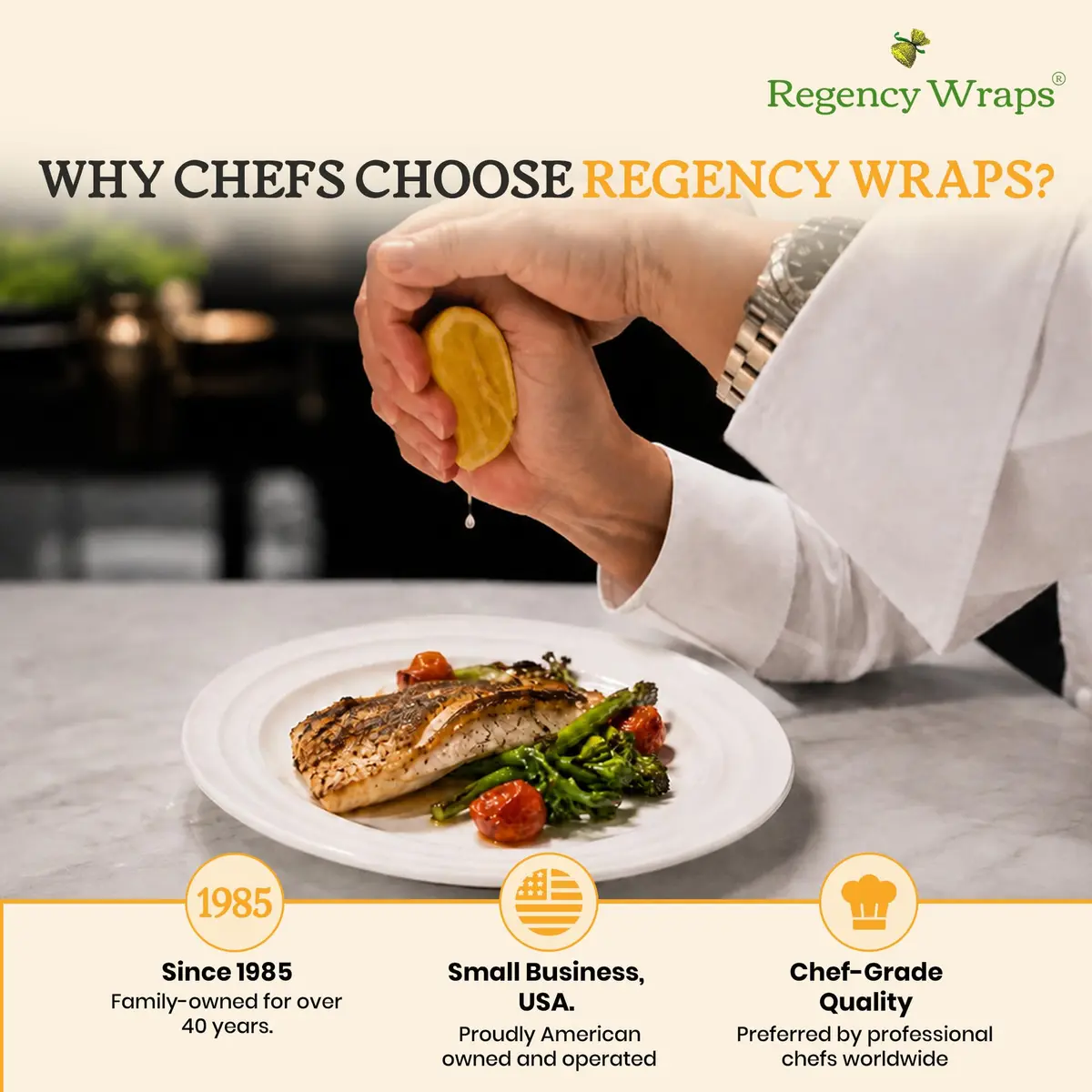Regency Wraps Lemon Wedge Cotton Wraps | Seed-Free, Elastic Top, 12 Pack - view 8