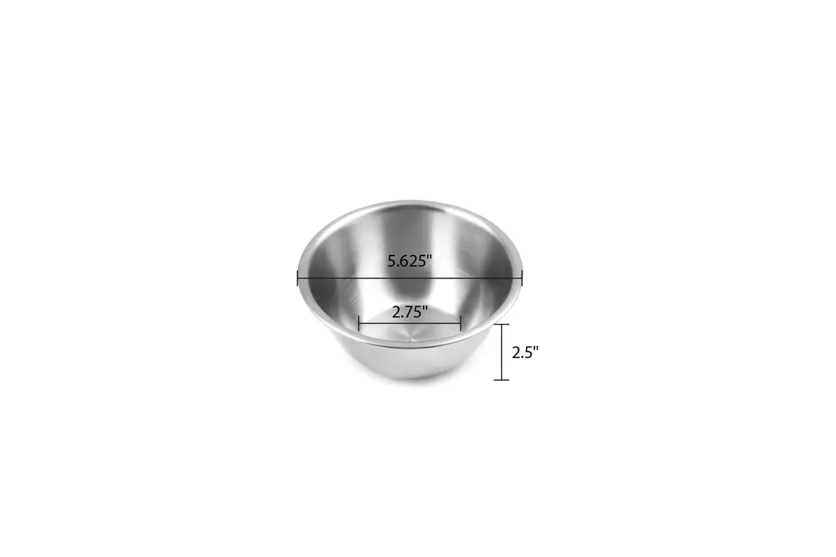 Fox Run 1/2-Quart Stainless Steel Mixing Bowl | Durable, Dishwasher Safe & Stable Base - view 2