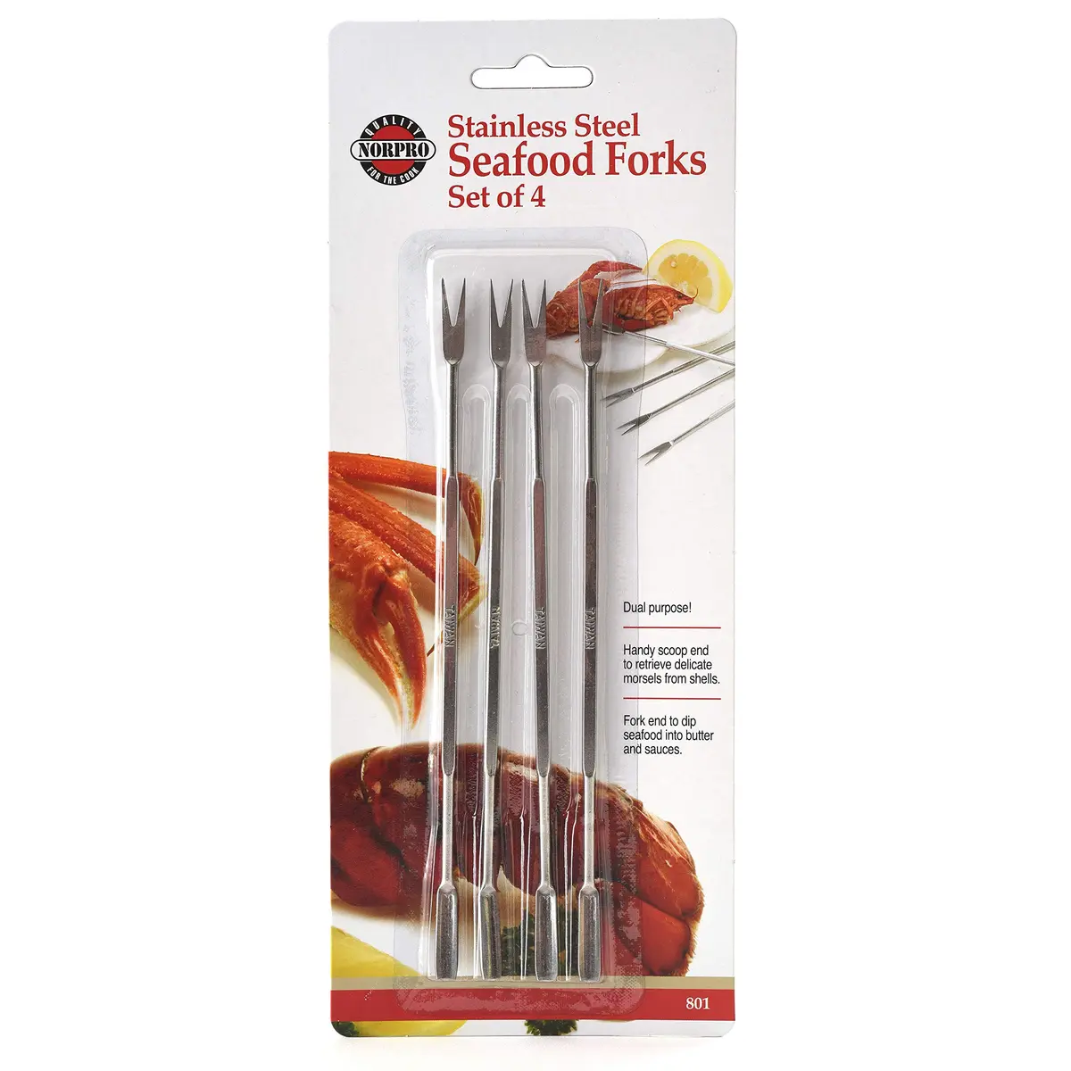 Norpro Seafood Forks 6.75" | Stainless Steel Shellfish Pick Set - view 9