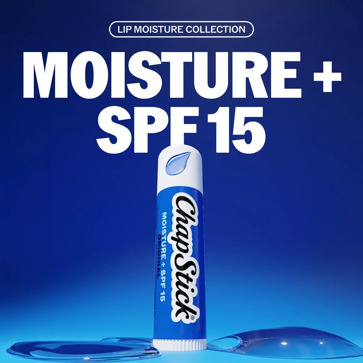 ChapStick Moisture + SPF 15 Bulk Lip Balm Sunscreen 24-Pack, 0.15 Oz Ea | Hydrates & Protects with Broad Spectrum SPF 15 - view 2