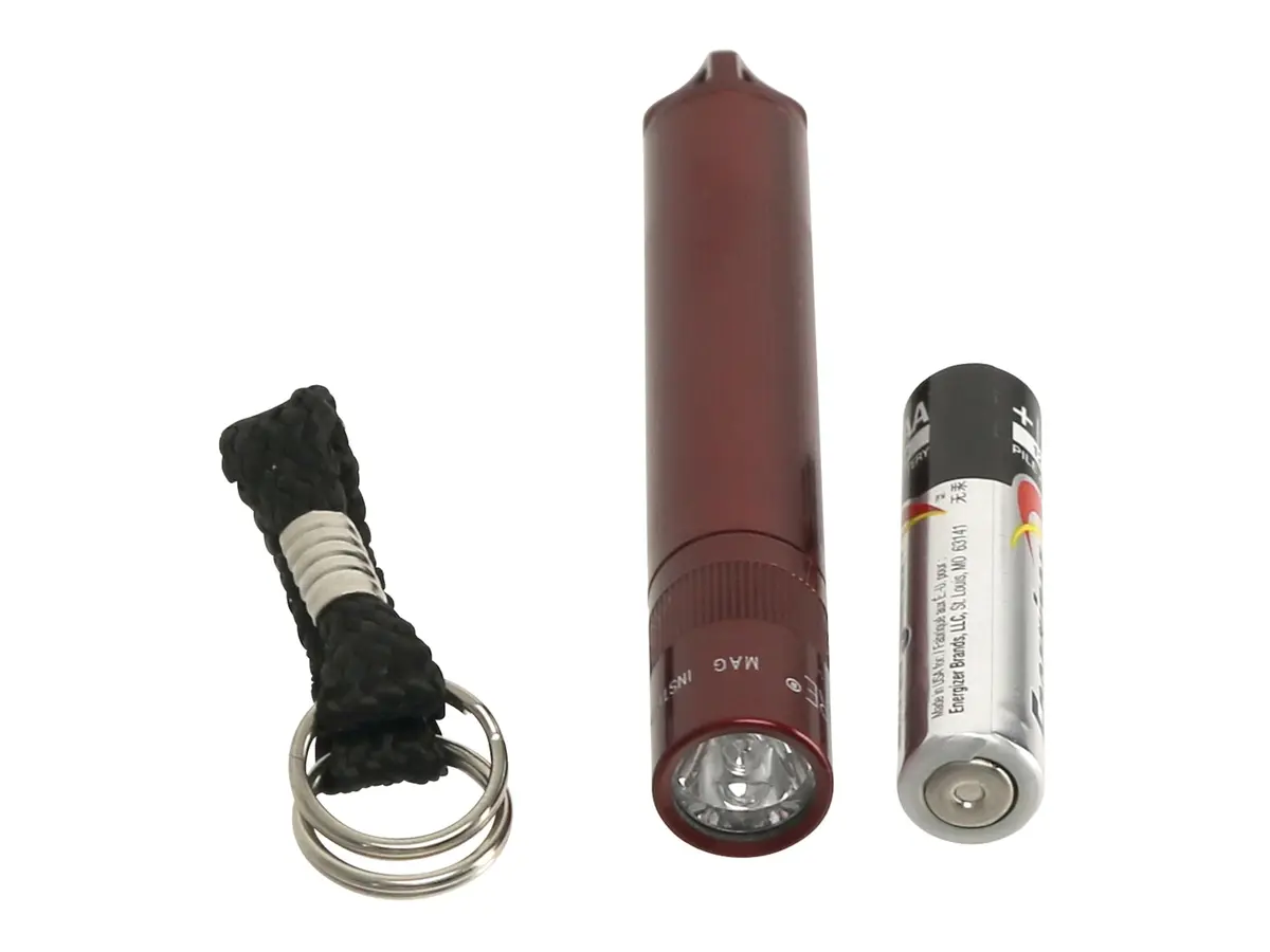 MagLite Solitaire Incandescent AAA Flashlight Red | 8cm (3.15in) - 1x AAA Battery Included - view 4