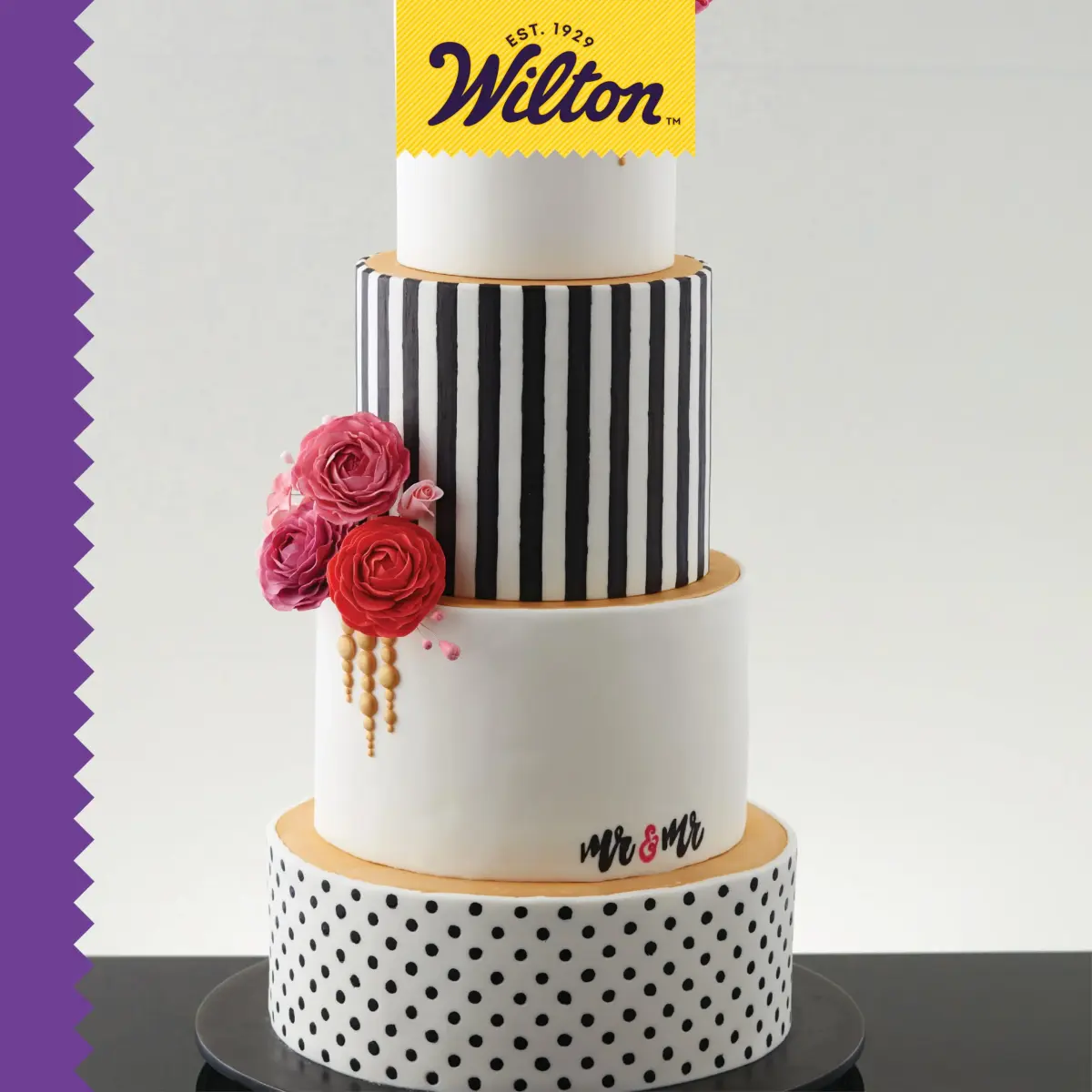 Wilton Aluminum Round Cake Pan Set, 4-Piece (8, 10, 12, 14 inch) | Even Heat Distribution for Multi-Tiered Cakes - view 6