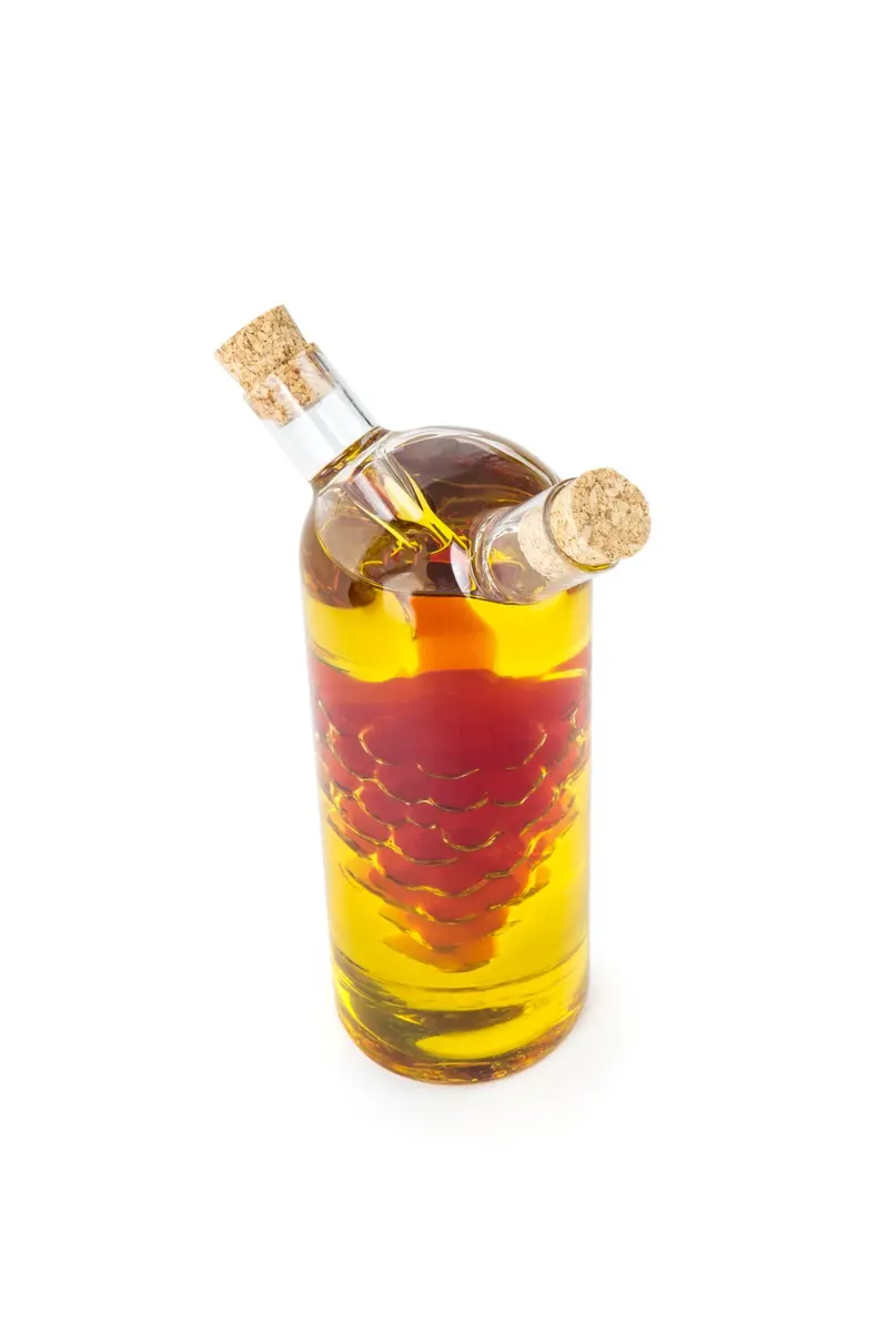 Fox Run Grape Motif Oil and Vinegar Dispenser Bottle | Clear Borosilicate Glass, 8.5oz - view 7
