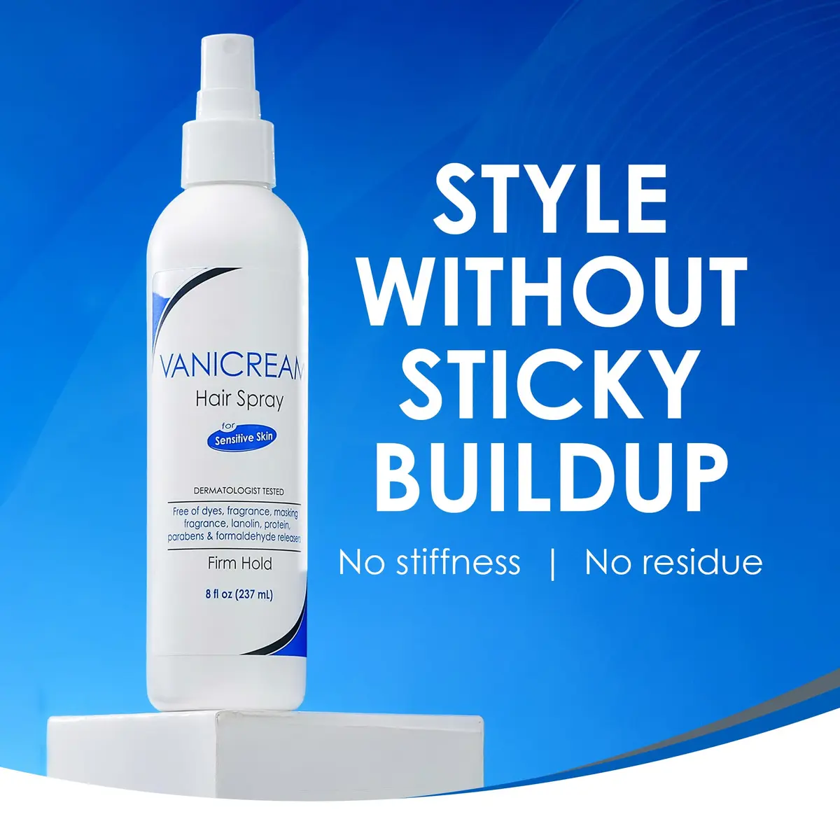 Vanicream Firm Hold Hairspray 236ml (8 Fl Oz) | Dermatologist Tested for Sensitive Skin - view 4