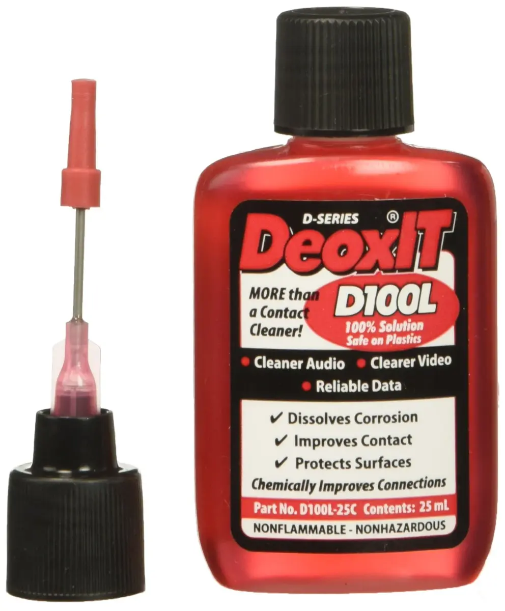 CAIG LABORATORIES DeoxIT D100L-25C Precision Needle Applicator 25ml (0.85 Fl Oz) | Cleans, Deoxidizes, Lubricates, Protects Electrical Connections - main product image
