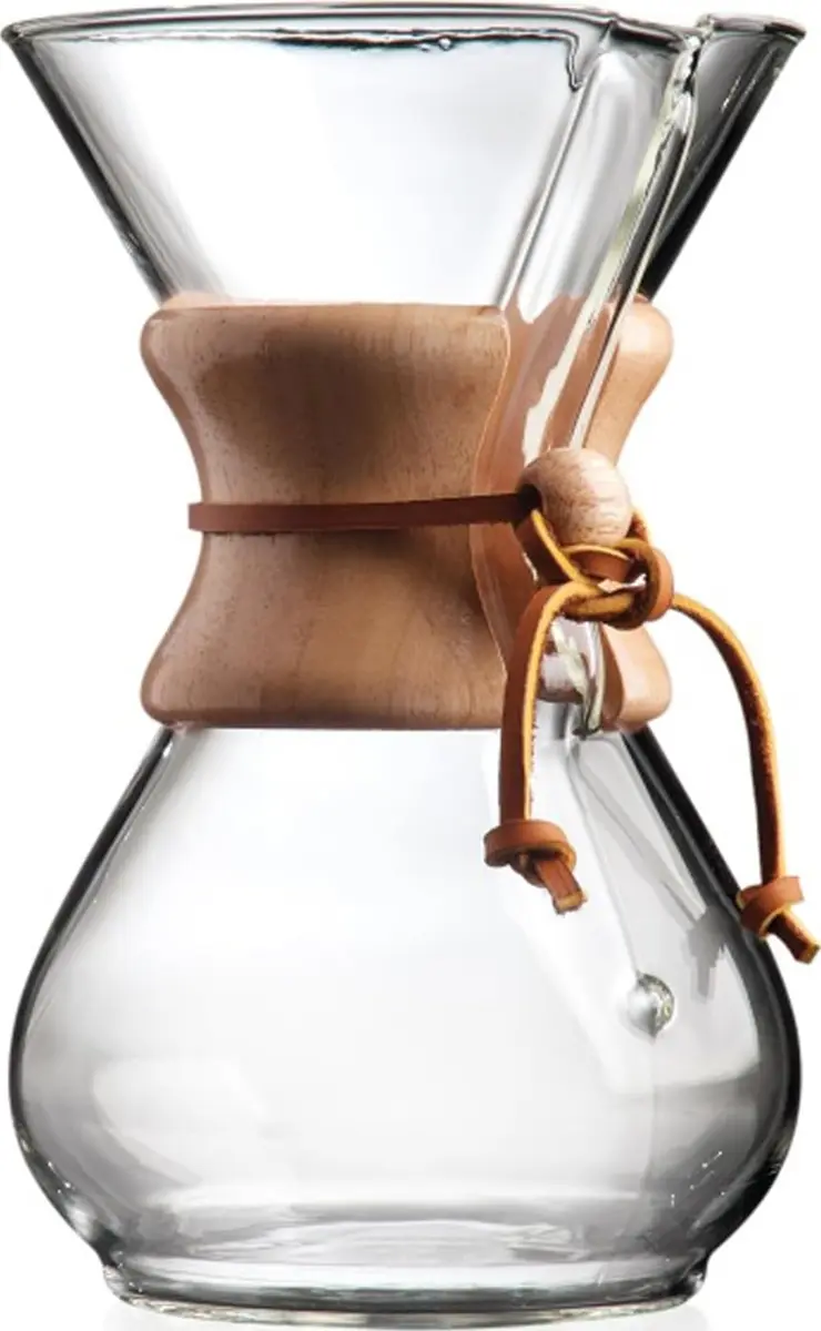 Chemex 6-Cup Classic Series Glass Pour-Over Coffeemaker | Elegant, Sediment-Free Coffee (70-120 chars) - main product image