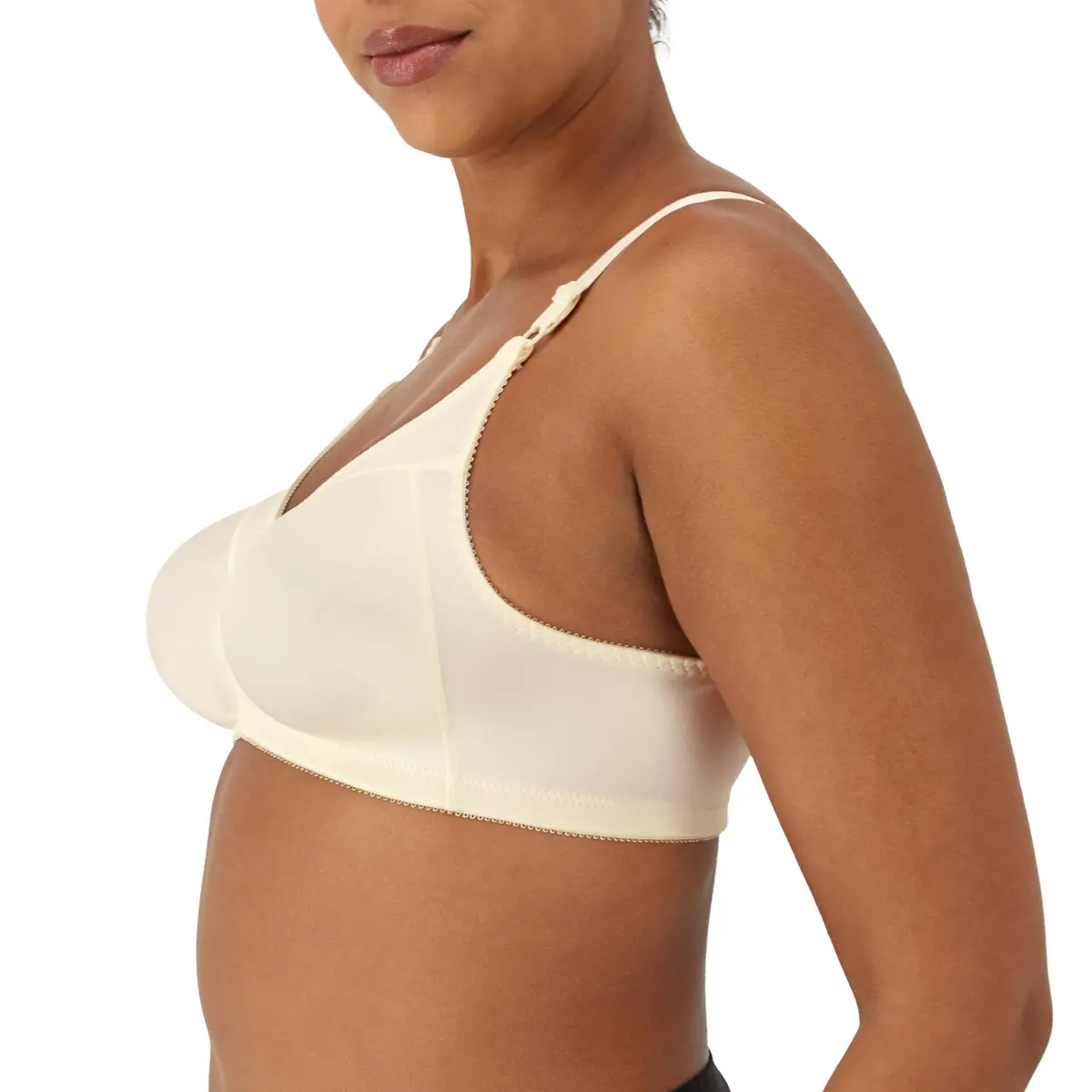 Bali Double Support Wireless Bra, Cream, 38D | Full Coverage, Moisture-Wicking Comfort - view 2