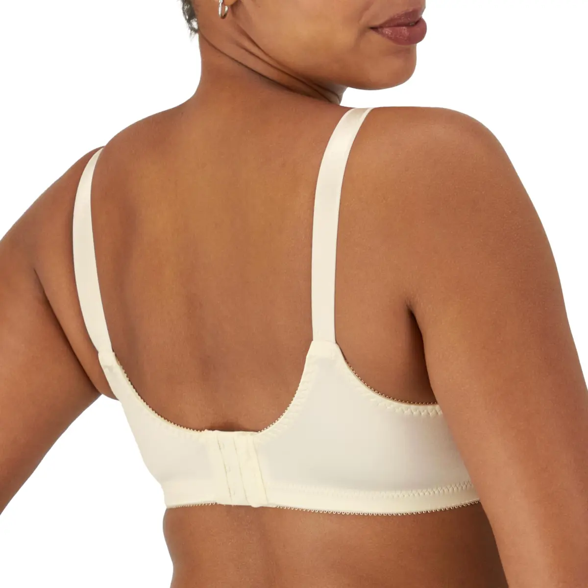 Bali Double Support Wireless Bra, Cream, 38D | Full Coverage, Moisture-Wicking Comfort - view 3