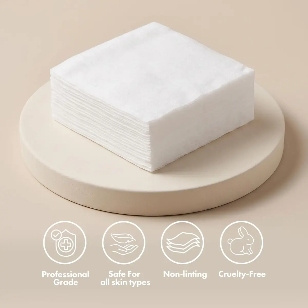 Intrinsics Silken 4x4 Esthetic Wipes 200 Count | Lint-Free Facial Wipes for Toner & Makeup Removal - view 5