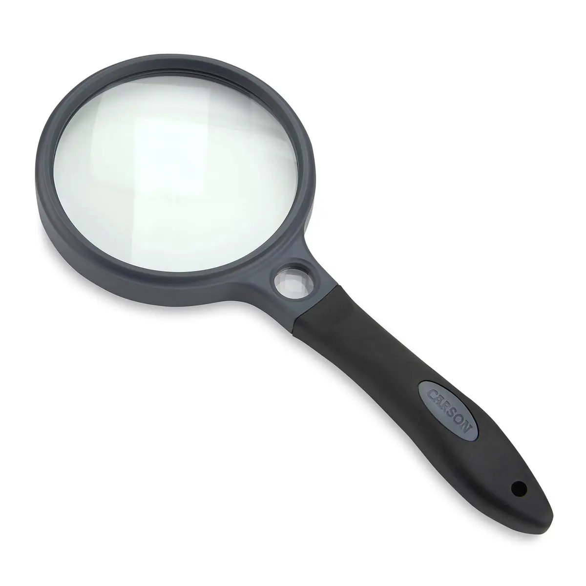 Carson SureGrip 2x Acrylic Magnifier 4.3 inch | Soft-Grip Handheld for Close Inspection - main product image