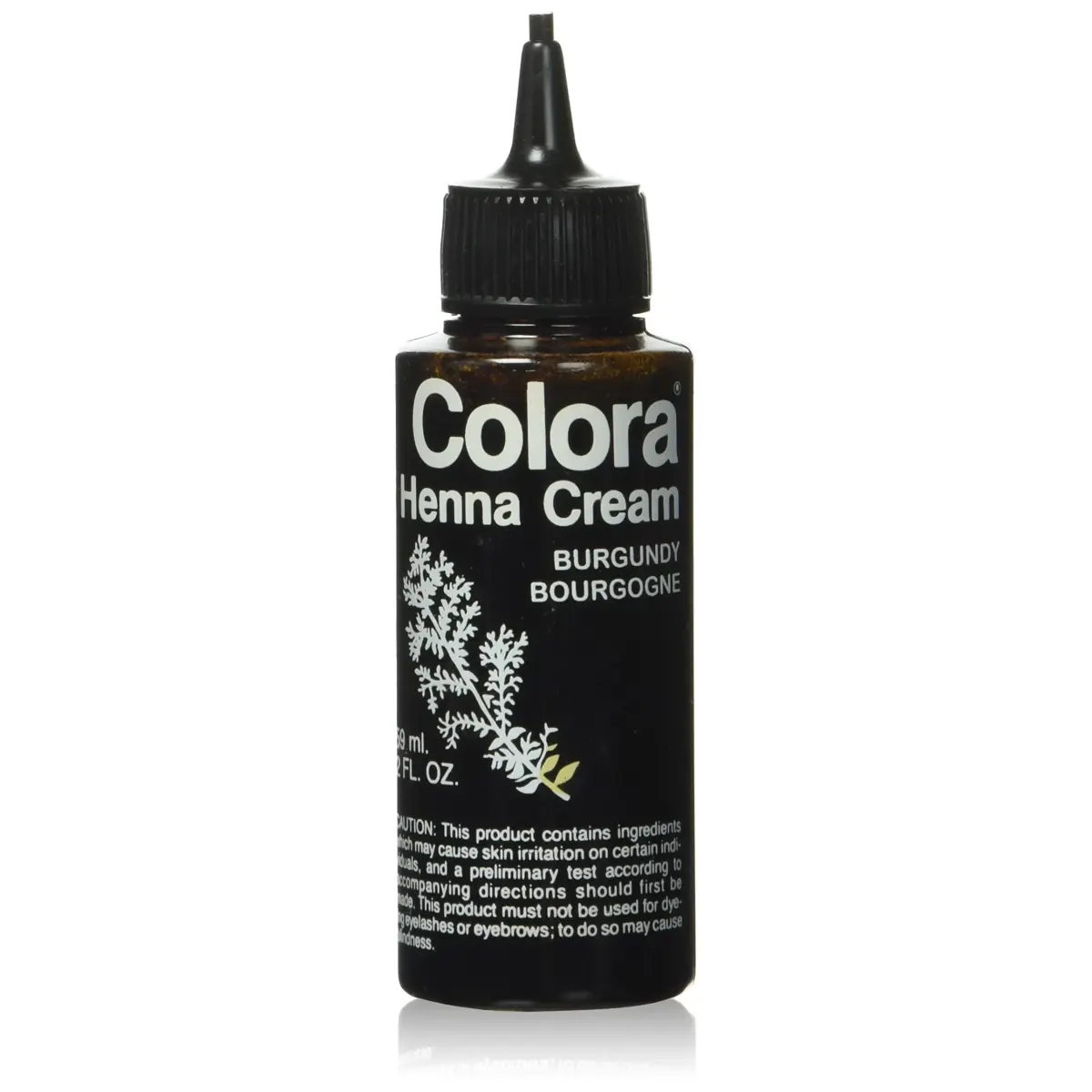 Colora Henna Creme Burgundy 59ml (2 Ounce) | Semi-Permanent Gray Coverage Hair Color - main product image