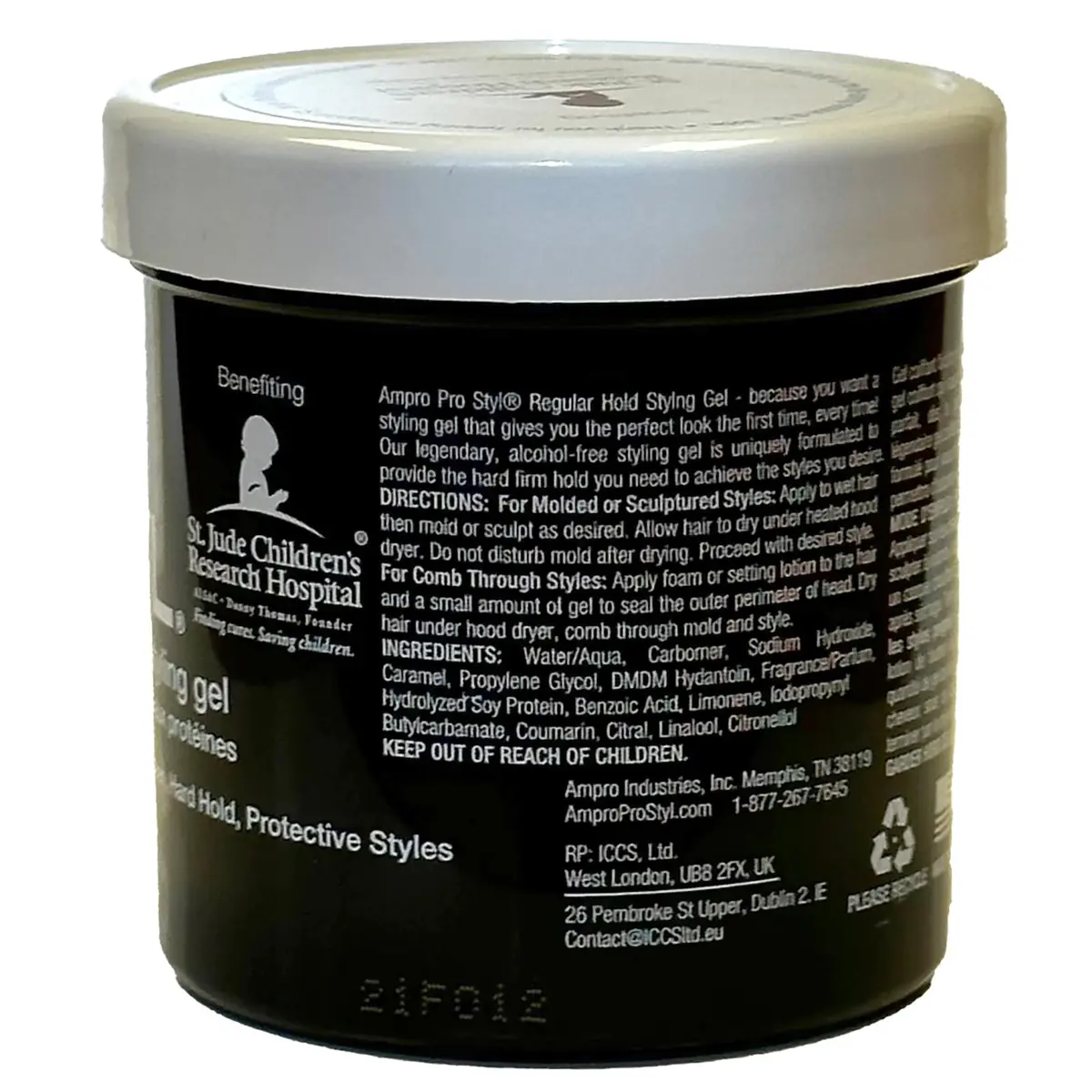 AmPro Pro Styl Styling Gel - Protects & Strengthens Hair - Non-Flaking, Alcohol Free, Vegan - Flexible, Touchable Hold - 6 oz - view 5