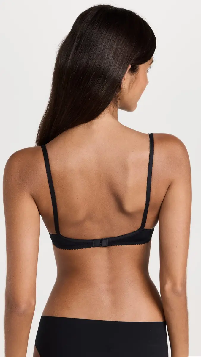 Timpa Women's Duet Lace Underwire Demi Bra, 32B | Sheer Lace, Adjustable Straps, Underwire Support - view 3