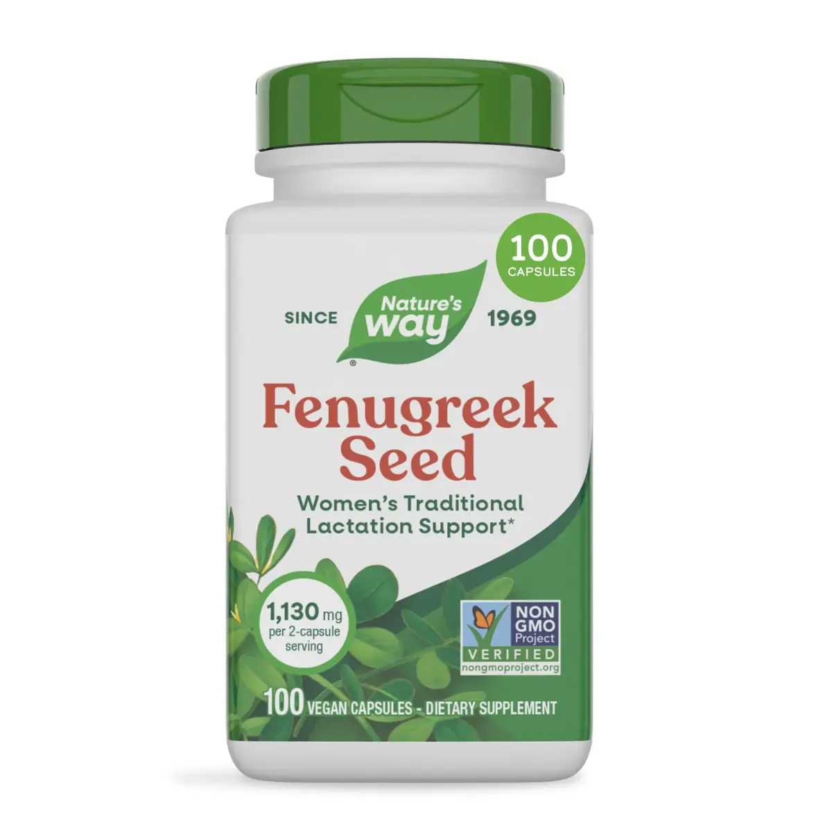 Nature's Way Fenugreek Seed Capsules 100 Count | Traditional Lactation Support - main product image