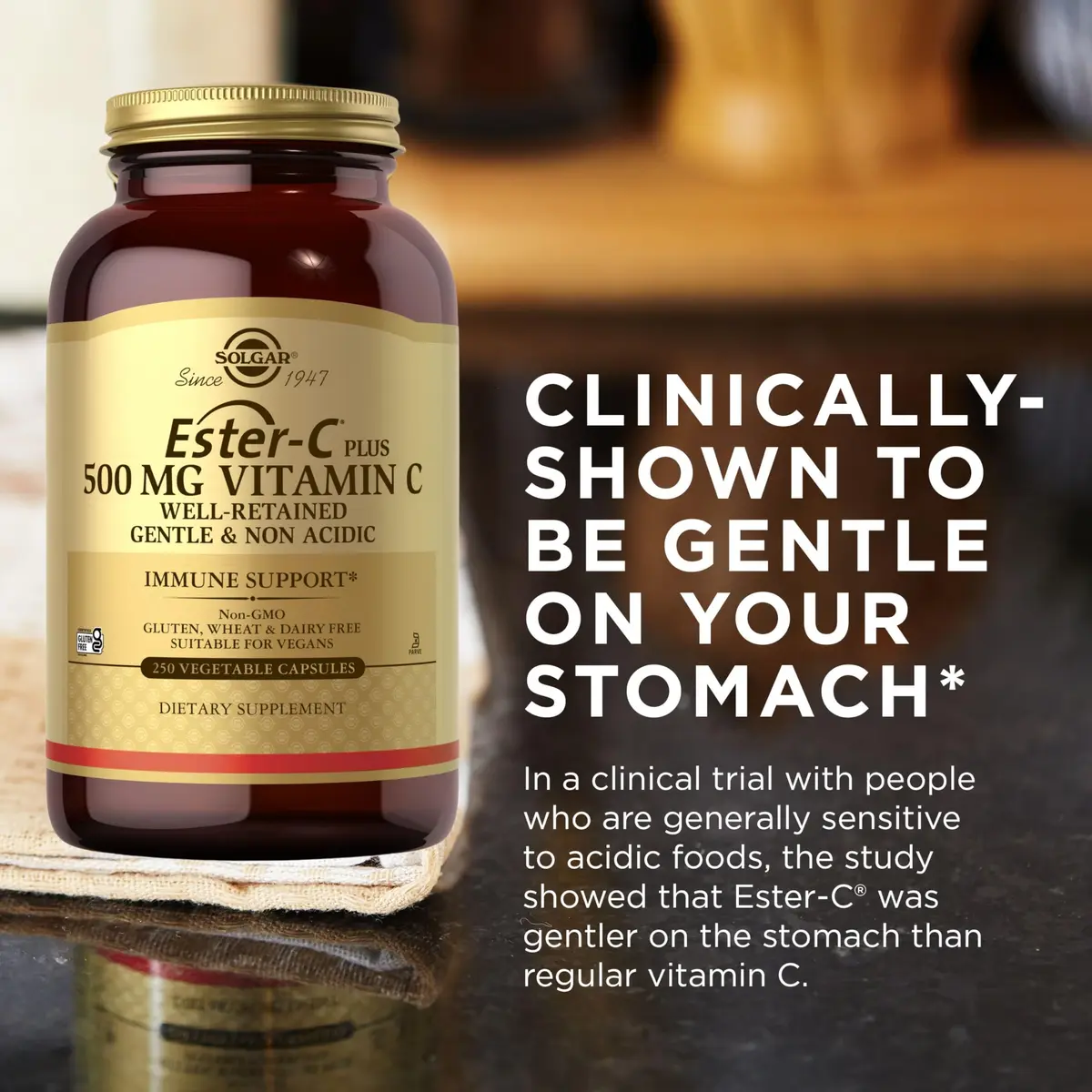 Solgar Ester-C Plus 500 mg Vitamin C (Ascorbate Complex) | Gentle, Non Acidic & Immune Support (70-120 chars) - view 6
