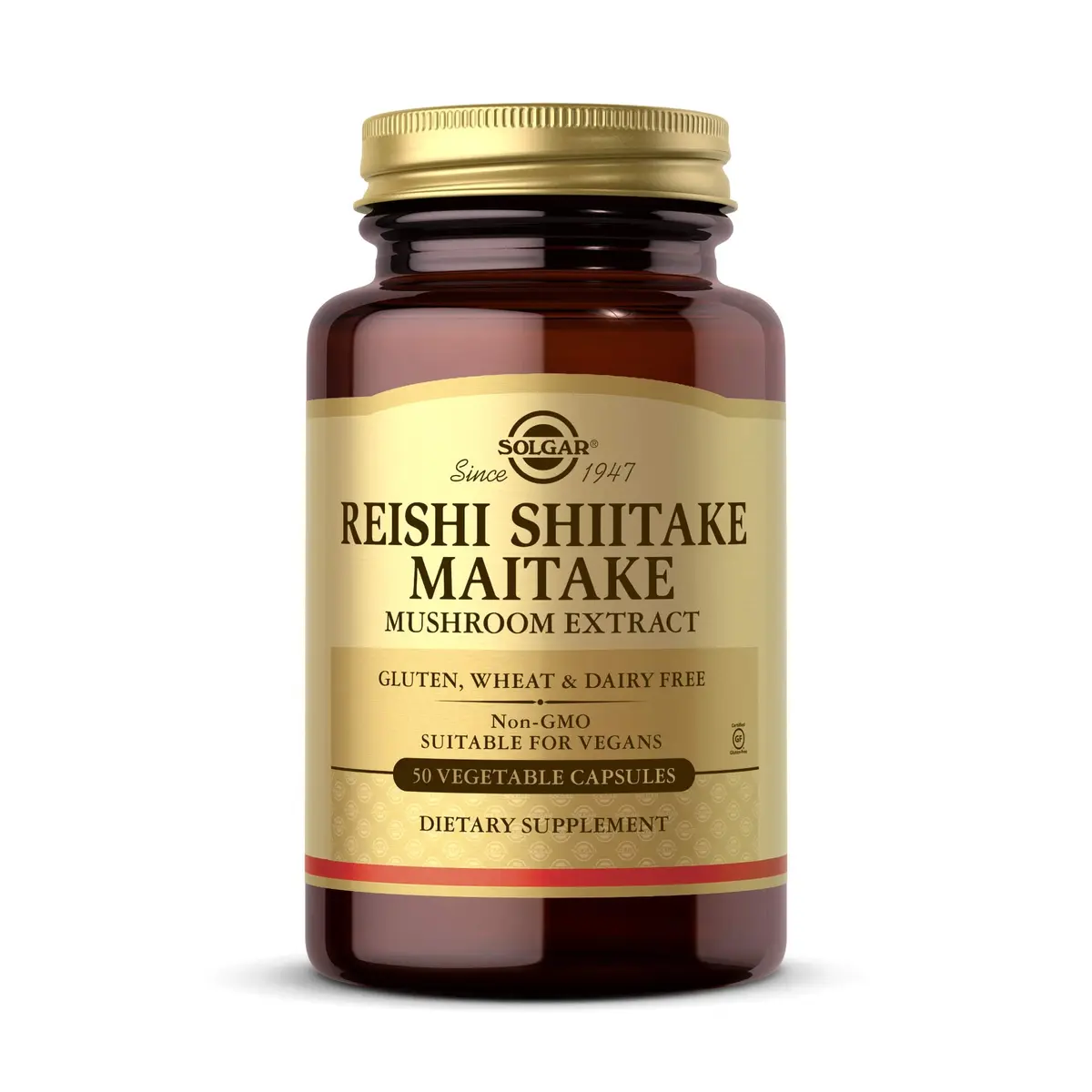 Solgar Multi-Mushroom Complex Vegetable Capsules 50 Count | Traditional Oriental Health Practices - main product image