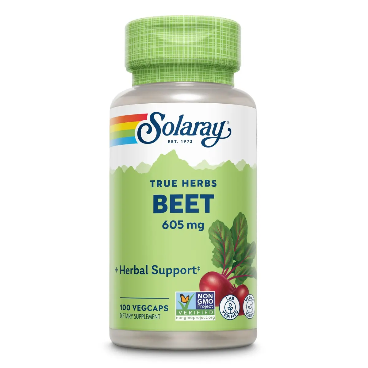 Solaray Beet Root 605 mg | Vegan Capsules for Heart & Circulatory Support in India - main product image
