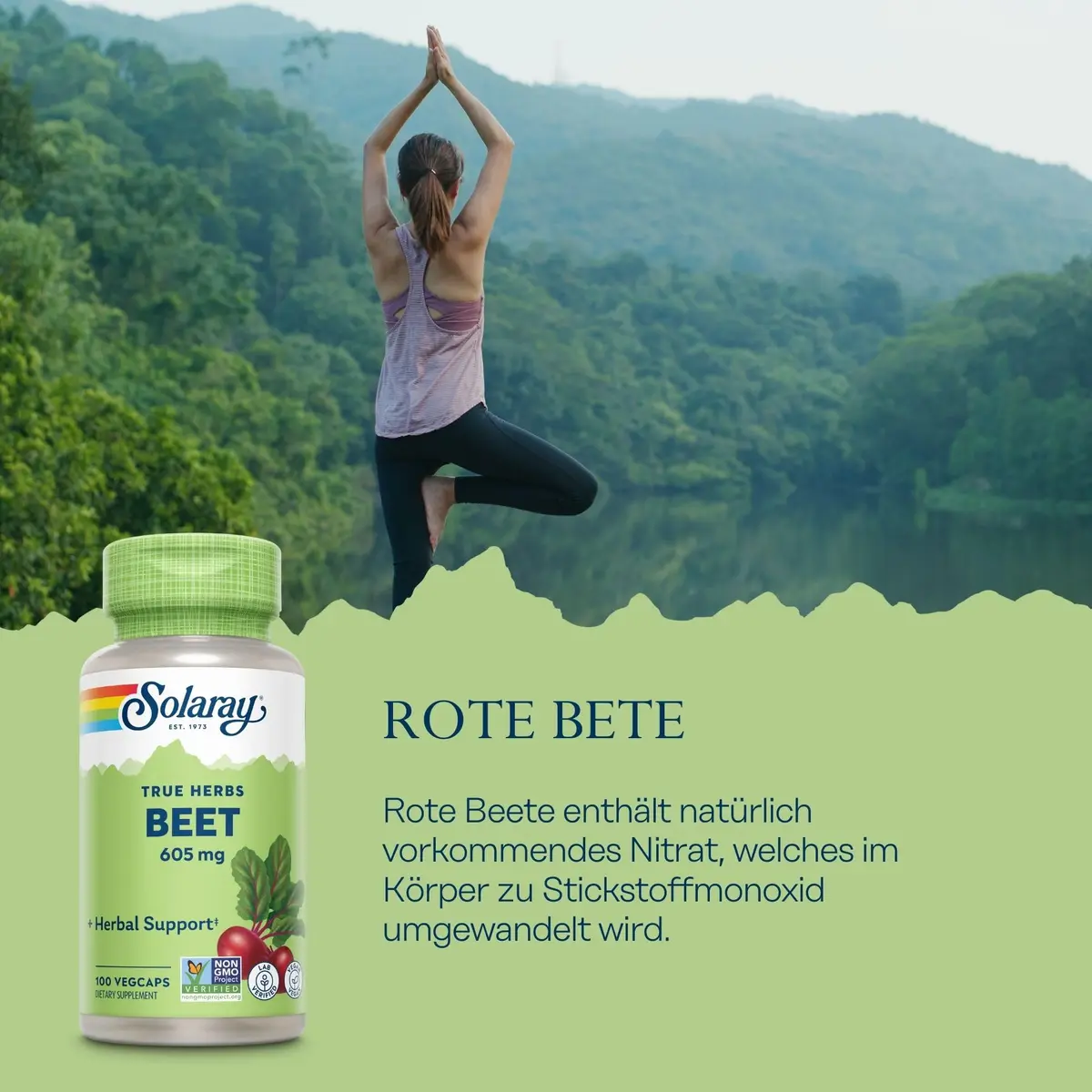 Solaray Beet Root 605 mg | Vegan Capsules for Heart & Circulatory Support in India - view 2