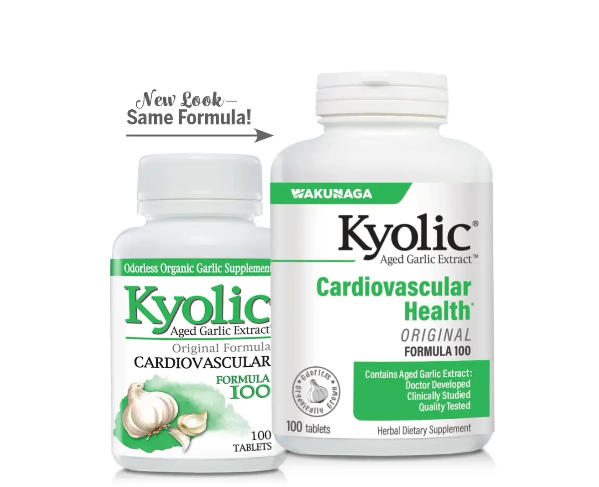 Kyolic Aged Garlic Extract Formula 100 Tablets | Cardiovascular Health Support 100 Count (50 Servings) - view 6