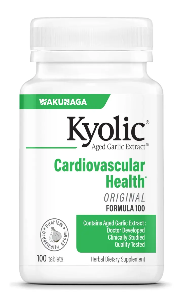 Kyolic Aged Garlic Extract Formula 100 Tablets | Cardiovascular Health Support 100 Count (50 Servings) - main product image