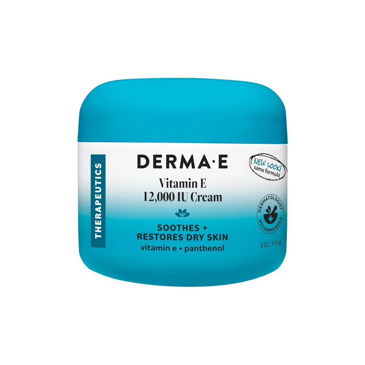 Derma E Vitamin E 12,000 IU Cream 118ml (4 oz) | Intensive Moisturizer for Face, Body & Hands - main product image