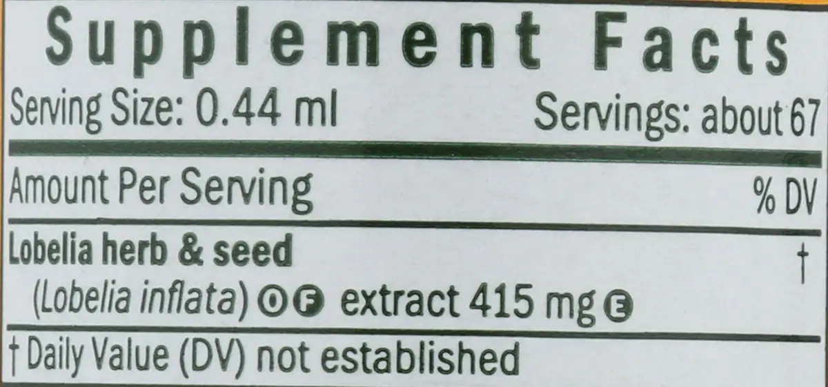 Herb Pharm Certified Organic Lobelia Liquid Extract 1 Fl Oz (29.57 ml) | Musculoskeletal System Support - view 3