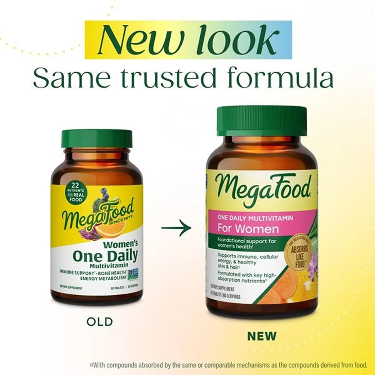 MegaFood One Daily Multivitamin for Women with 22 Nutrients, 90 Tablets | Supports Energy, Bone & Immune Health - view 2