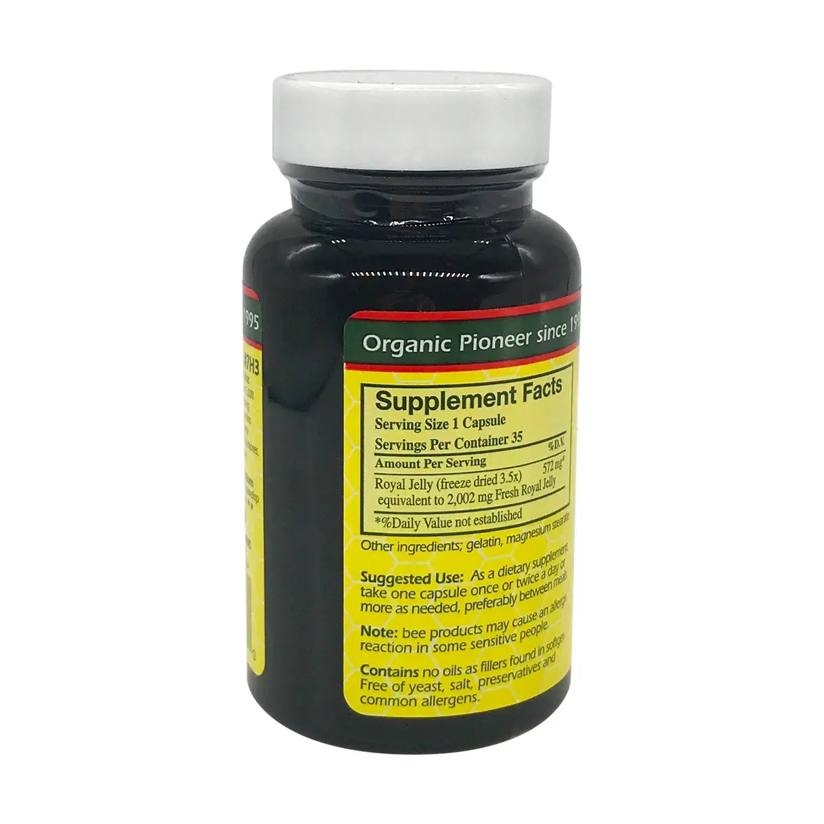 YS Organic Pure Royal Jelly Capsules 35 Count (Pack of 1) | Ultra Mega Strength 2000mg - view 6