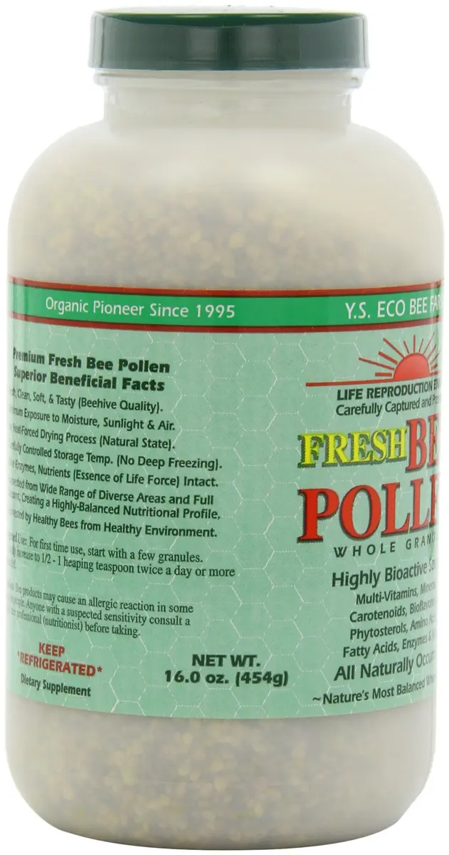 YS Organic Fresh Bee Pollen Whole Granules 16 oz | Nutritional Superfood for Adults - view 6